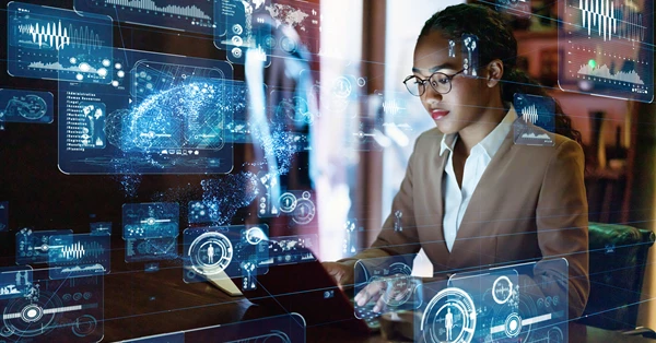 Abstract cloud computing graphic comparing infrastructure and platform services